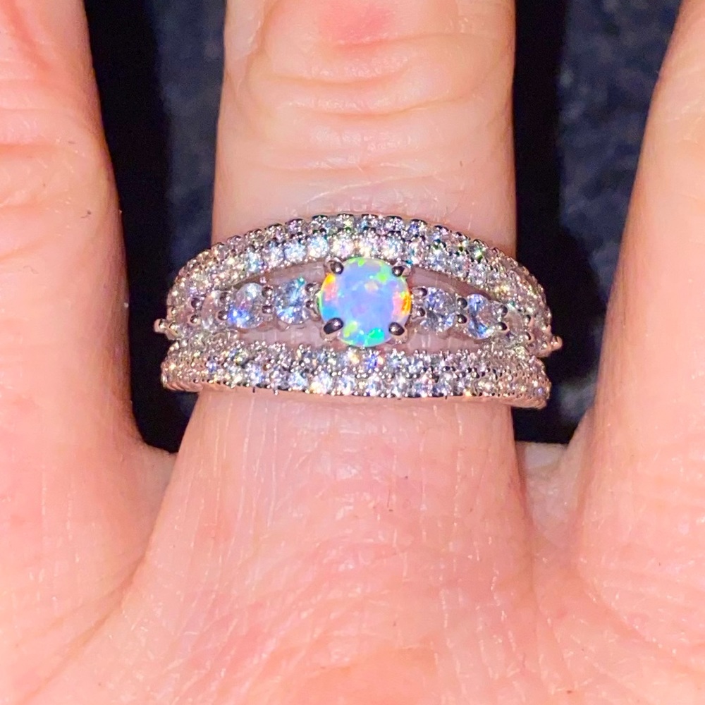 🔥 White fire opal ring 🔥 - Picture 4 of 6